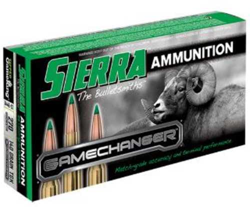 270 <span style="font-weight:bolder; ">Winchester</span> 20 Rounds Ammunition Sierra 140 Grain Tipped Gameking